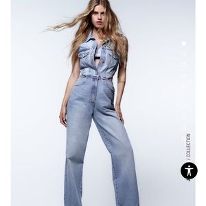 Zara Denim Jumpsuit new without tags